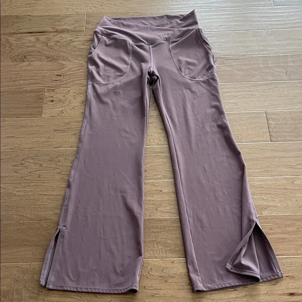 Women's Plum‎ Cross Waist Flare Leggings Pants Large